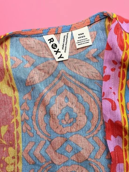 NWOT Roxy floral kimono robe top - Picture 5 of 6